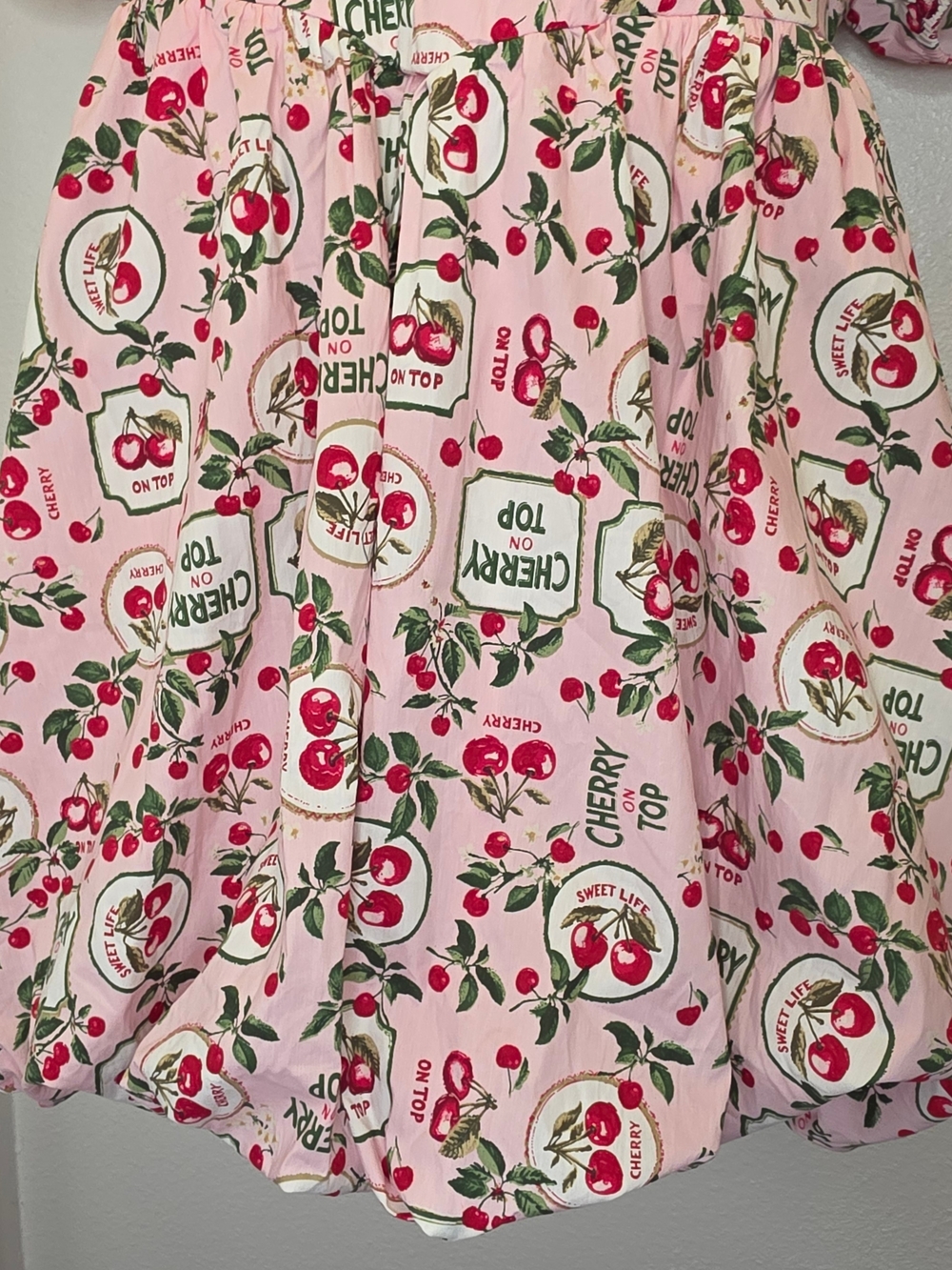RETROCHIC torrid Pink Cherry-Print Sweetheart Mini Dress - Picture 6 of 12